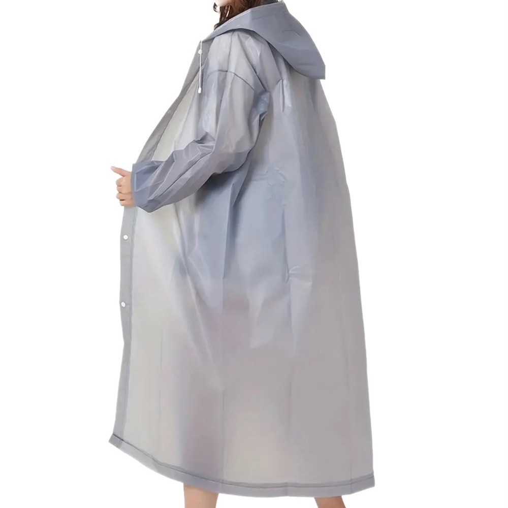 Raincoat full length with hood and light weight OS